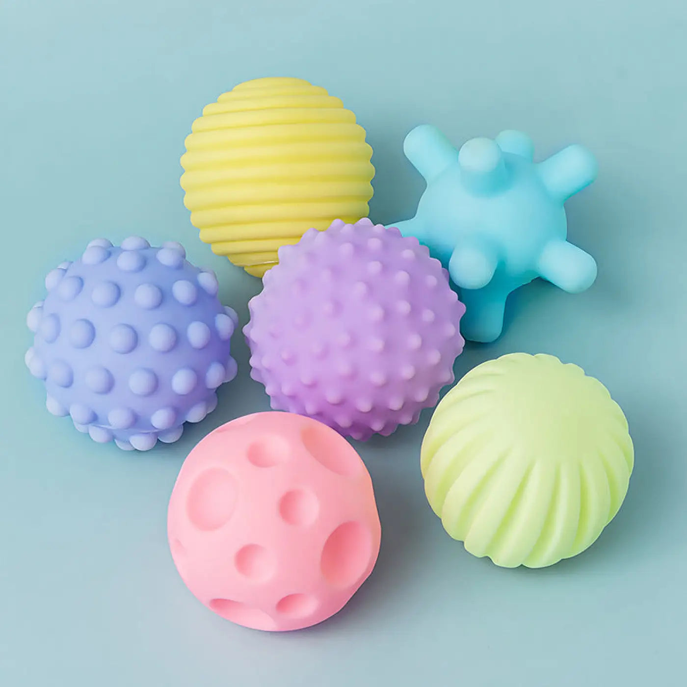 The Ball Depot baby balls: Soft Rubber Baby Grasping Ball