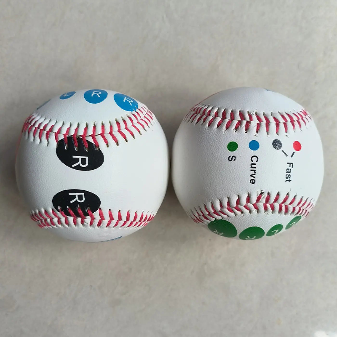The Ball Depot baseball: Softball And Baseball Finger-print Training Ball
