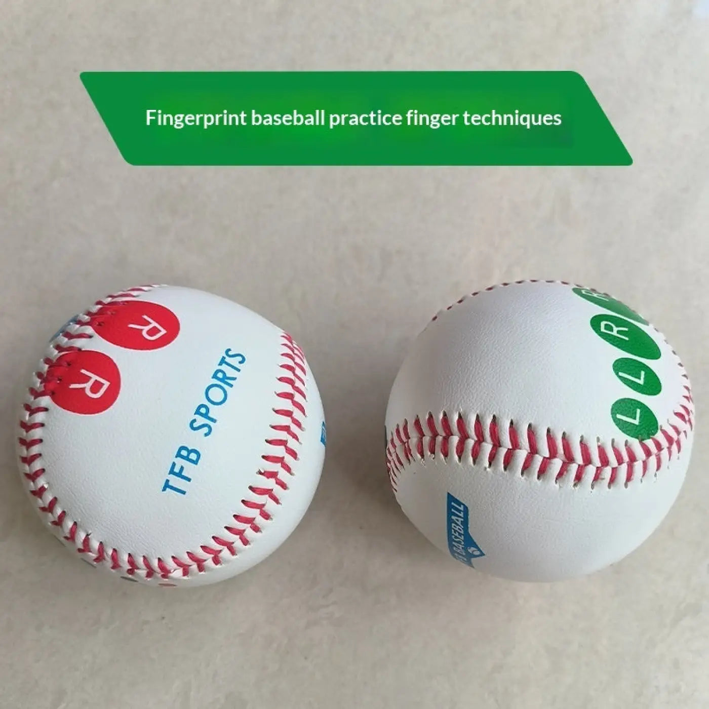 The Ball Depot baseball: Softball And Baseball Finger-print Training Ball