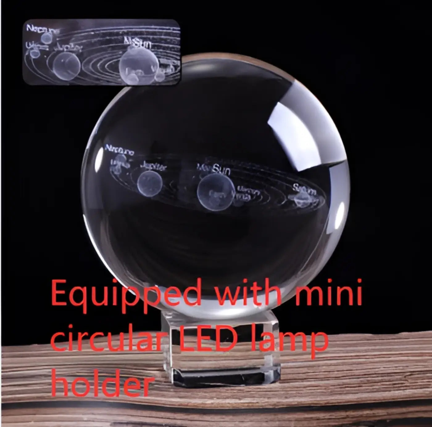 The Ball Depot collector ball: Solar System Cosmic Star Series Crystal Balls