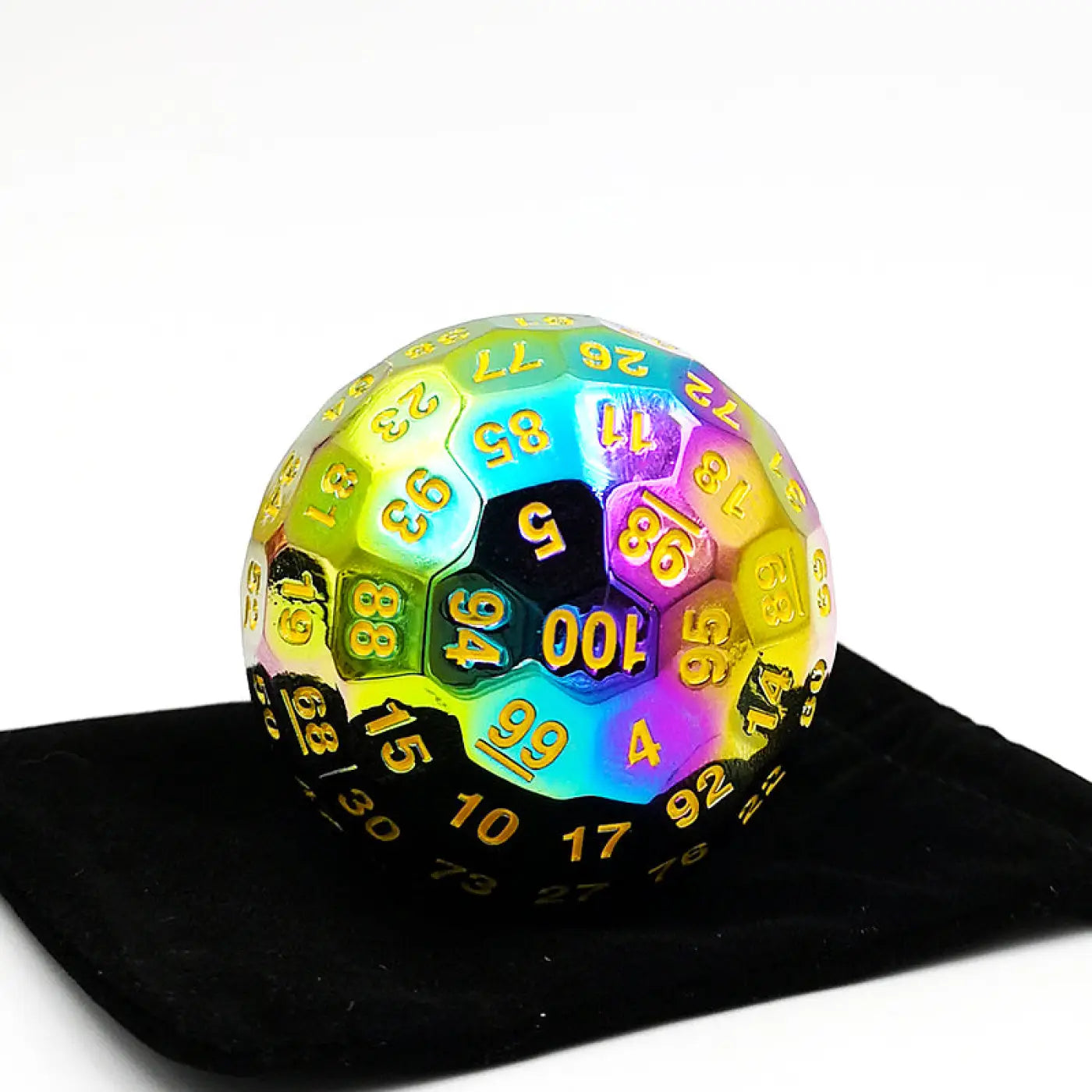 The Ball Depot novelty ball: Solid metal hundred face dice ball