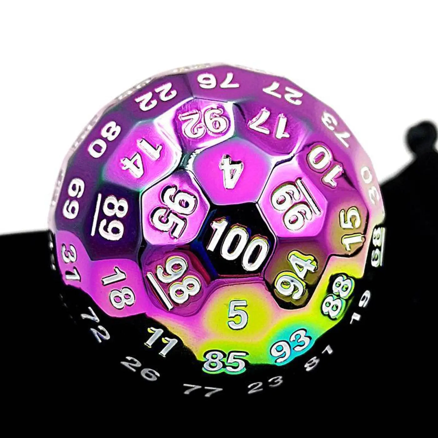 The Ball Depot novelty ball: Solid metal hundred face dice ball