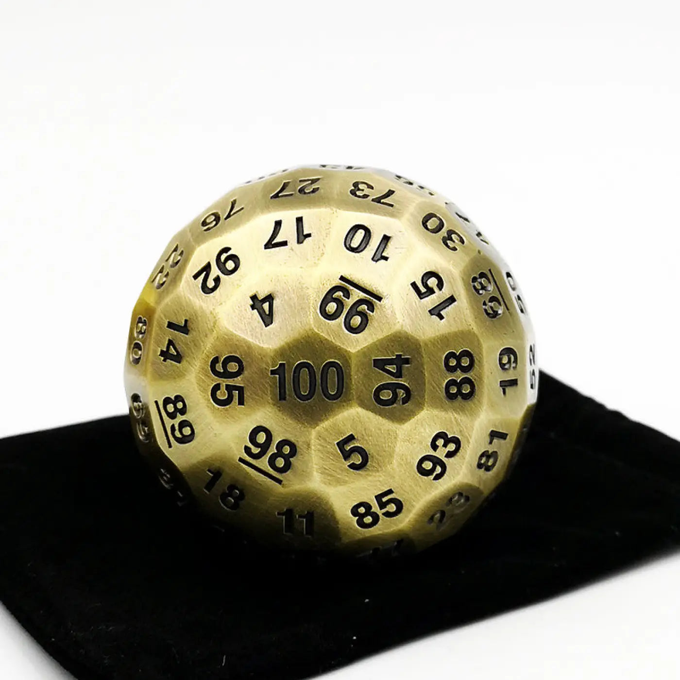 The Ball Depot novelty ball: Solid metal hundred face dice ball