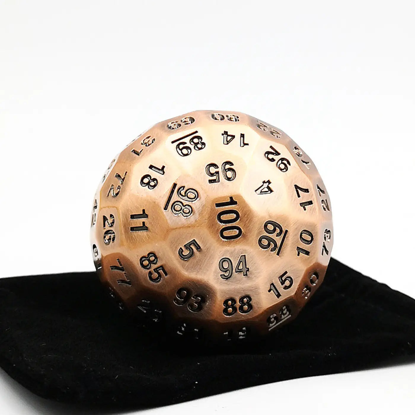 The Ball Depot novelty ball: Solid metal hundred face dice ball