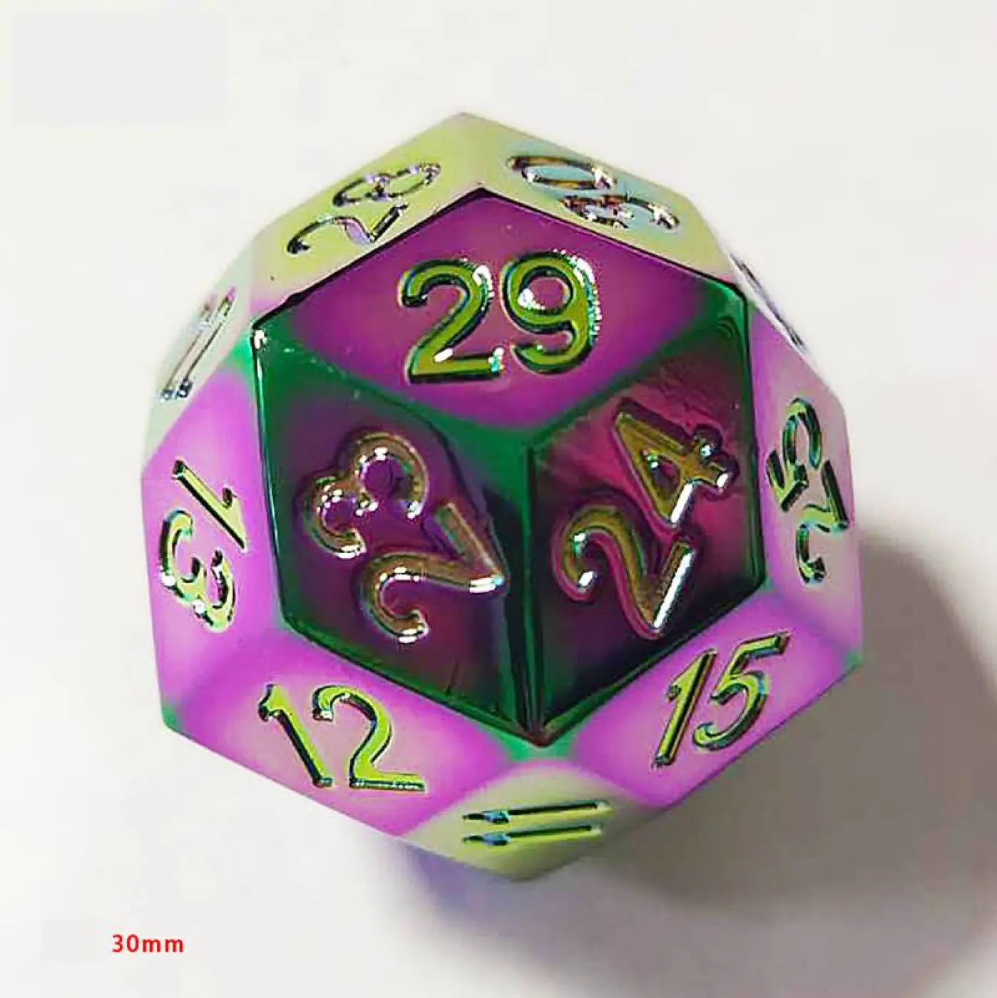 The Ball Depot novelty ball: Solid metal hundred face dice ball