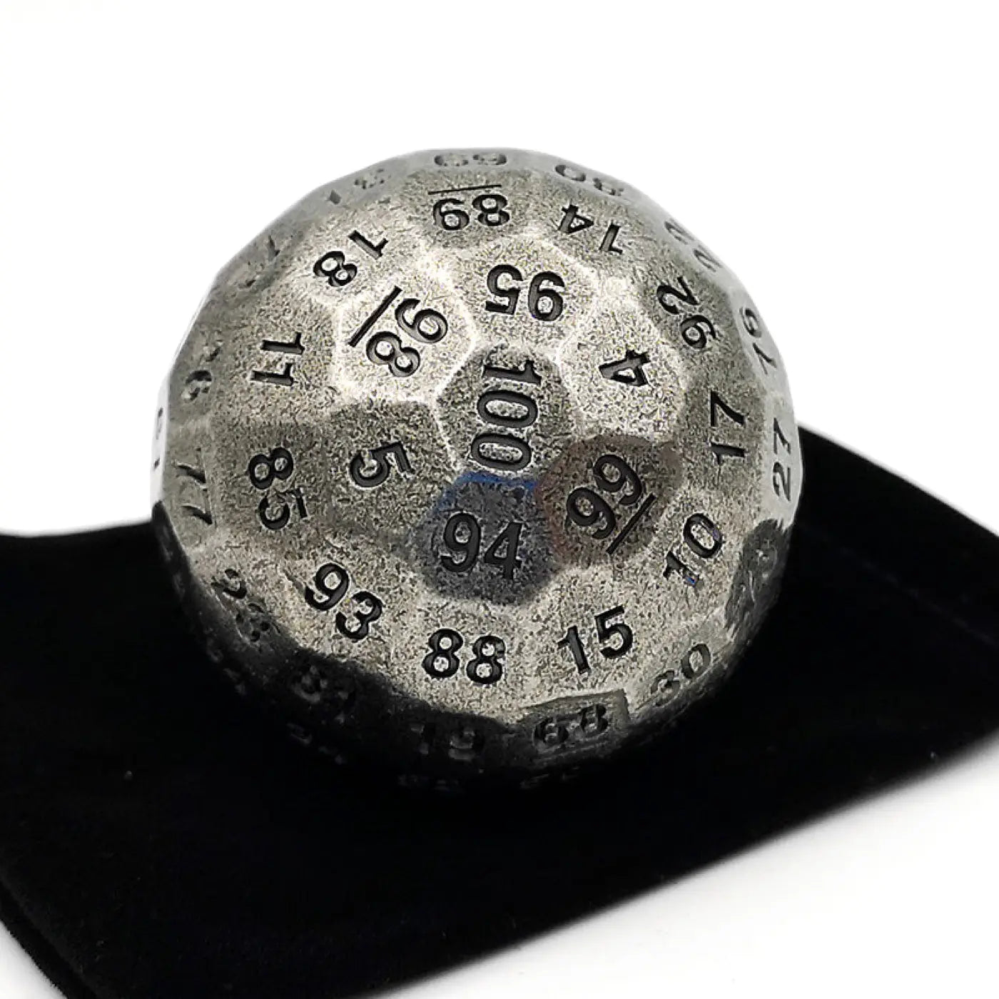 The Ball Depot novelty ball: Solid metal hundred face dice ball