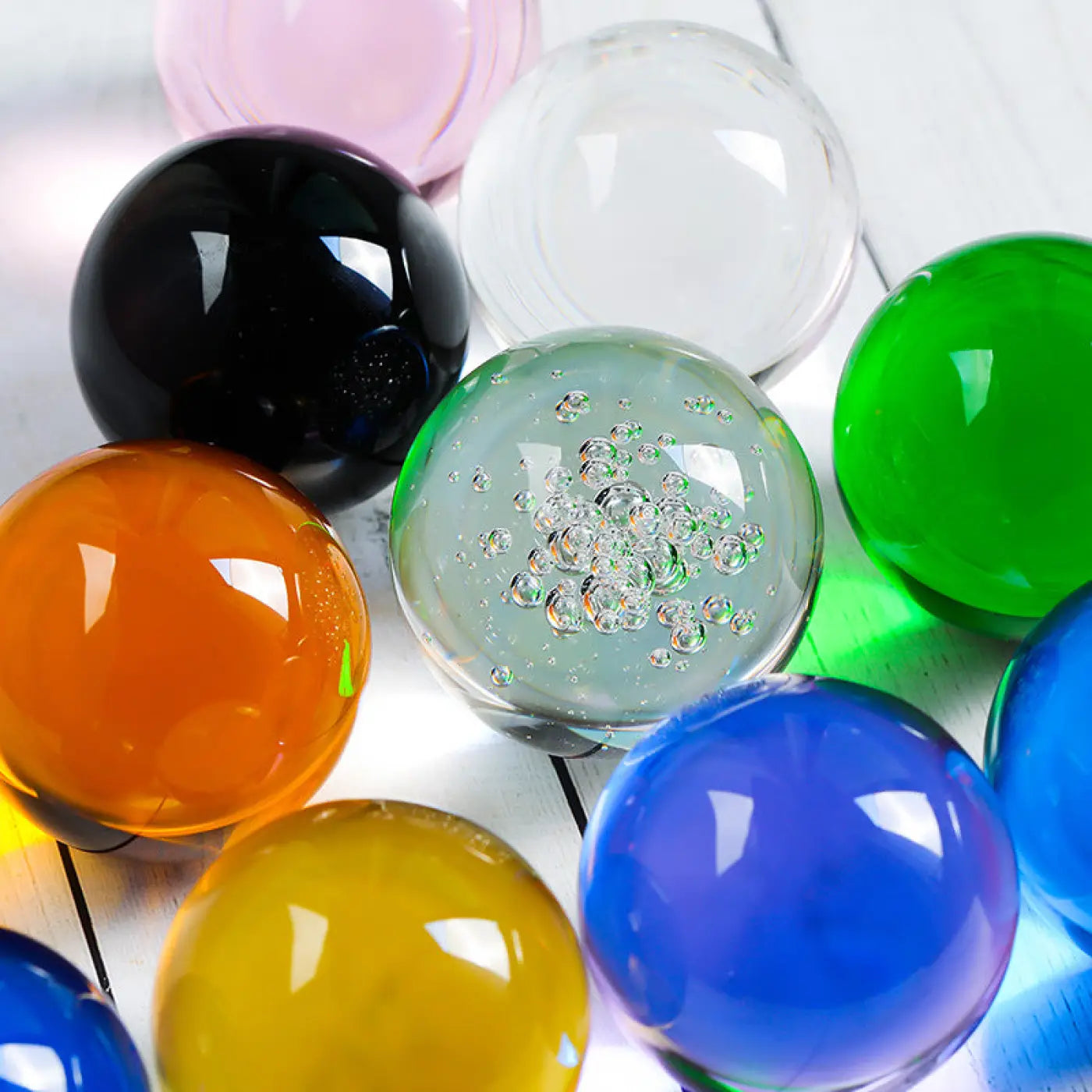 The Ball Depot marbles: Special Decoration Crystal Glass Marble Balls
