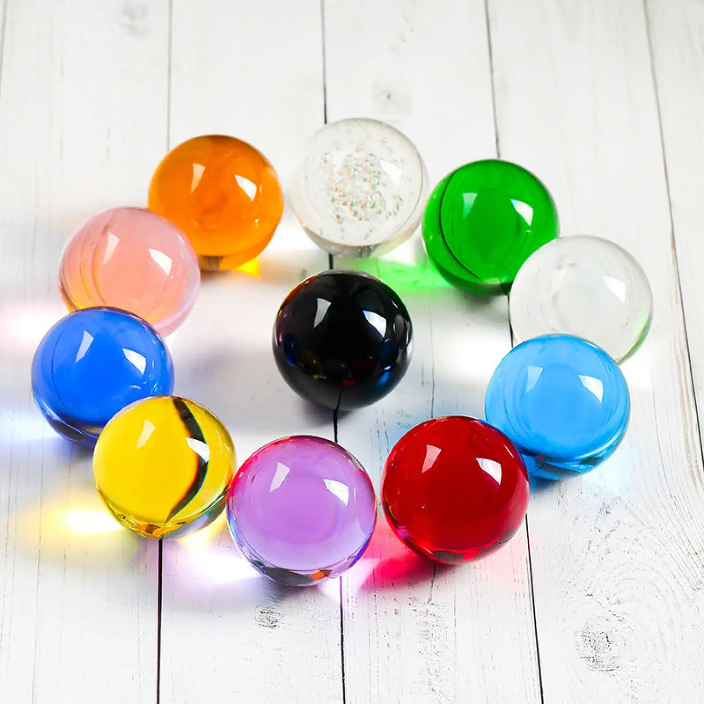 The Ball Depot marbles: Special Decoration Crystal Glass Marble Balls
