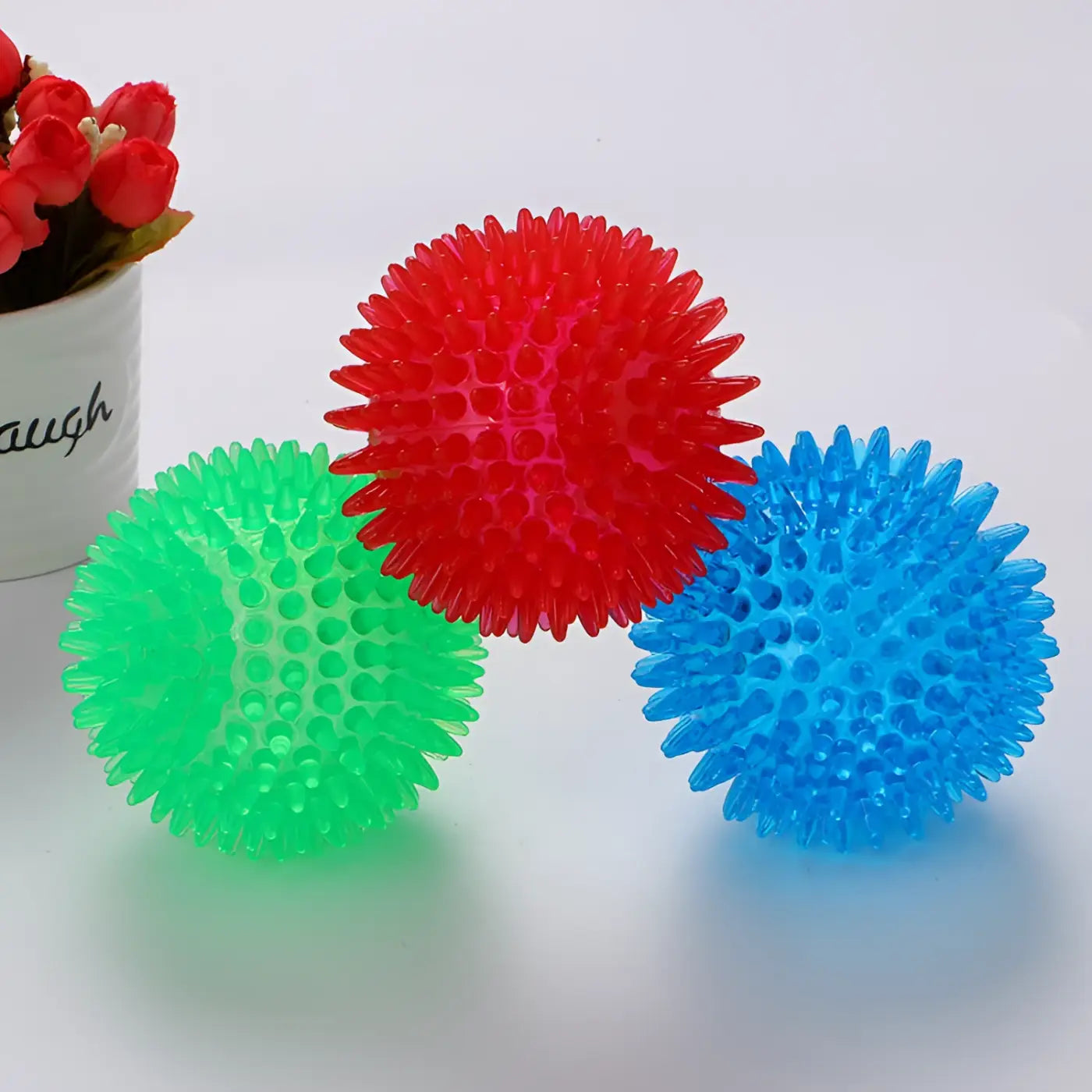 The Ball Depot Pet Toys: Spikey and Smooth Dog Ball