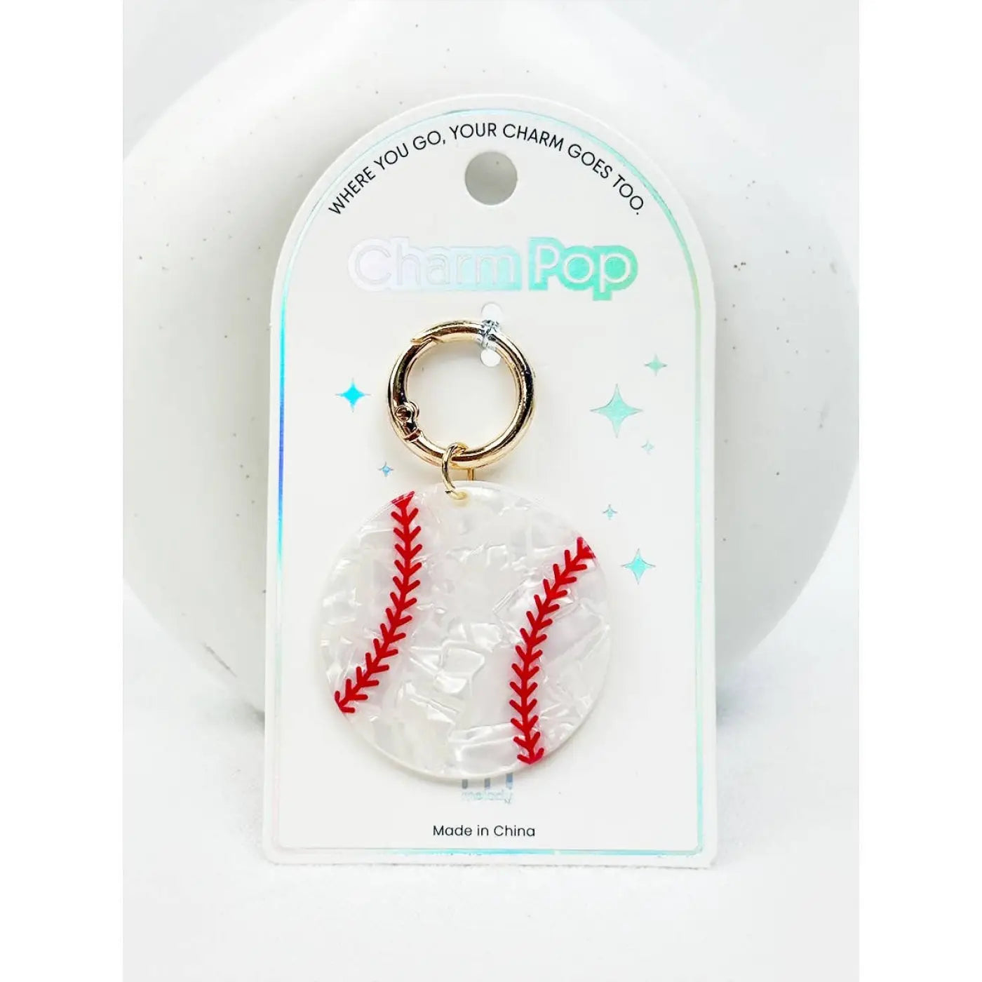 Love and Repeat keychain: Sports Ball Key Charm