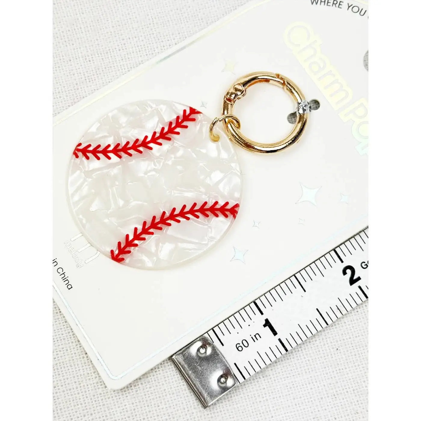 Love and Repeat keychain: Sports Ball Key Charm