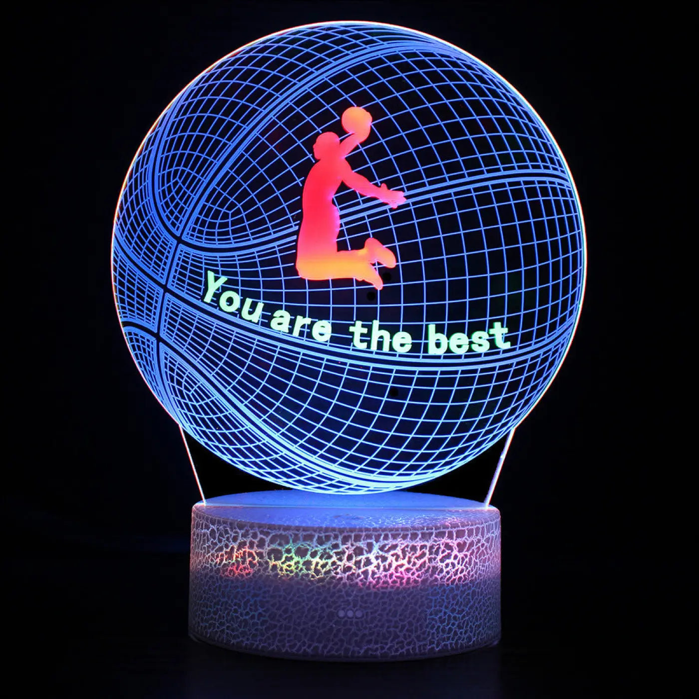 The Ball Depot decorative ball: Sports Series Football 3D Night Light Touch Table Lamp
