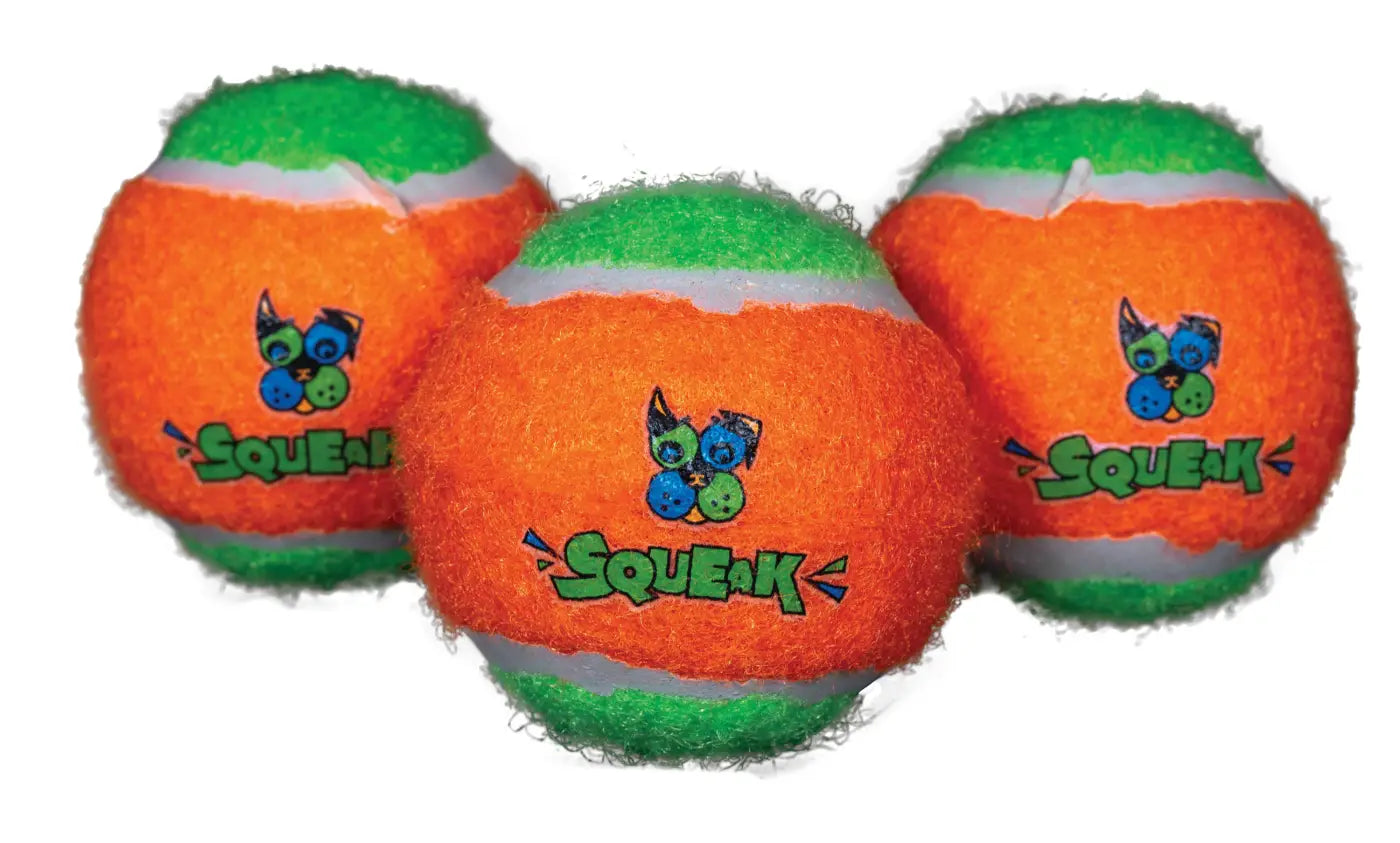 Spunky Pup dog ball: Spunky Pup Squeaky Tennis Balls