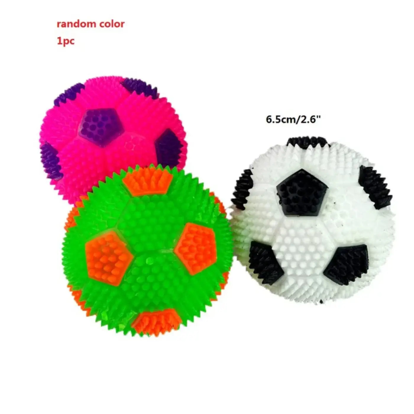 The Ball Depot glow dog ball: Squeak Light Soccer Ball for Dogs