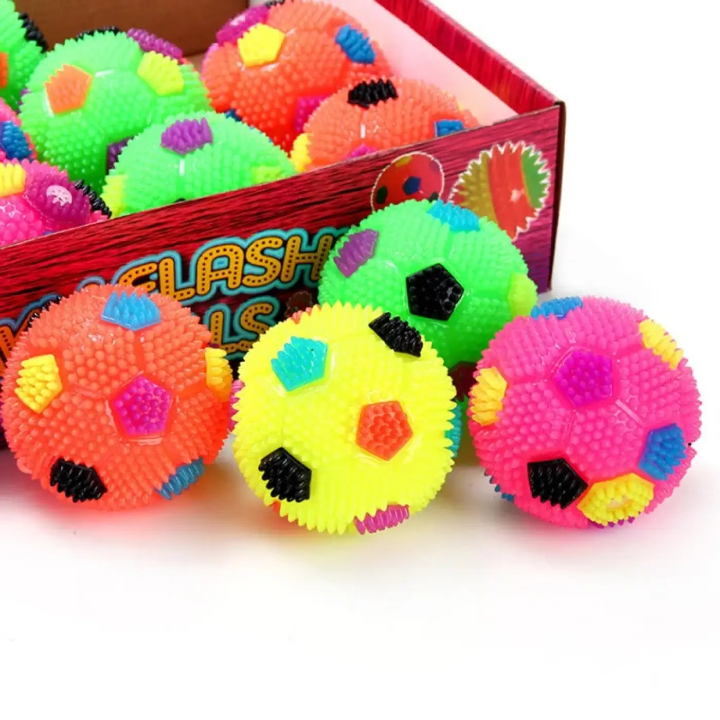 The Ball Depot glow dog ball: Squeak Light Soccer Ball for Dogs