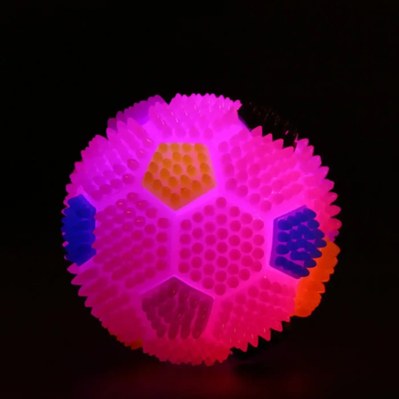 The Ball Depot glow dog ball: Squeak Light Soccer Ball for Dogs