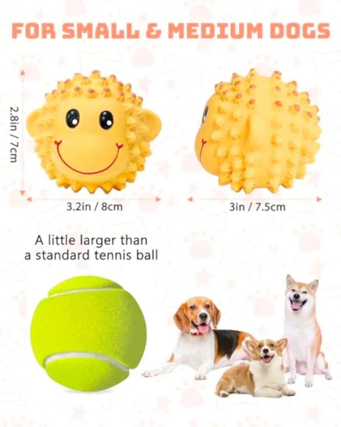 The Ball Depot dog ball: Squeaky Dog Ball