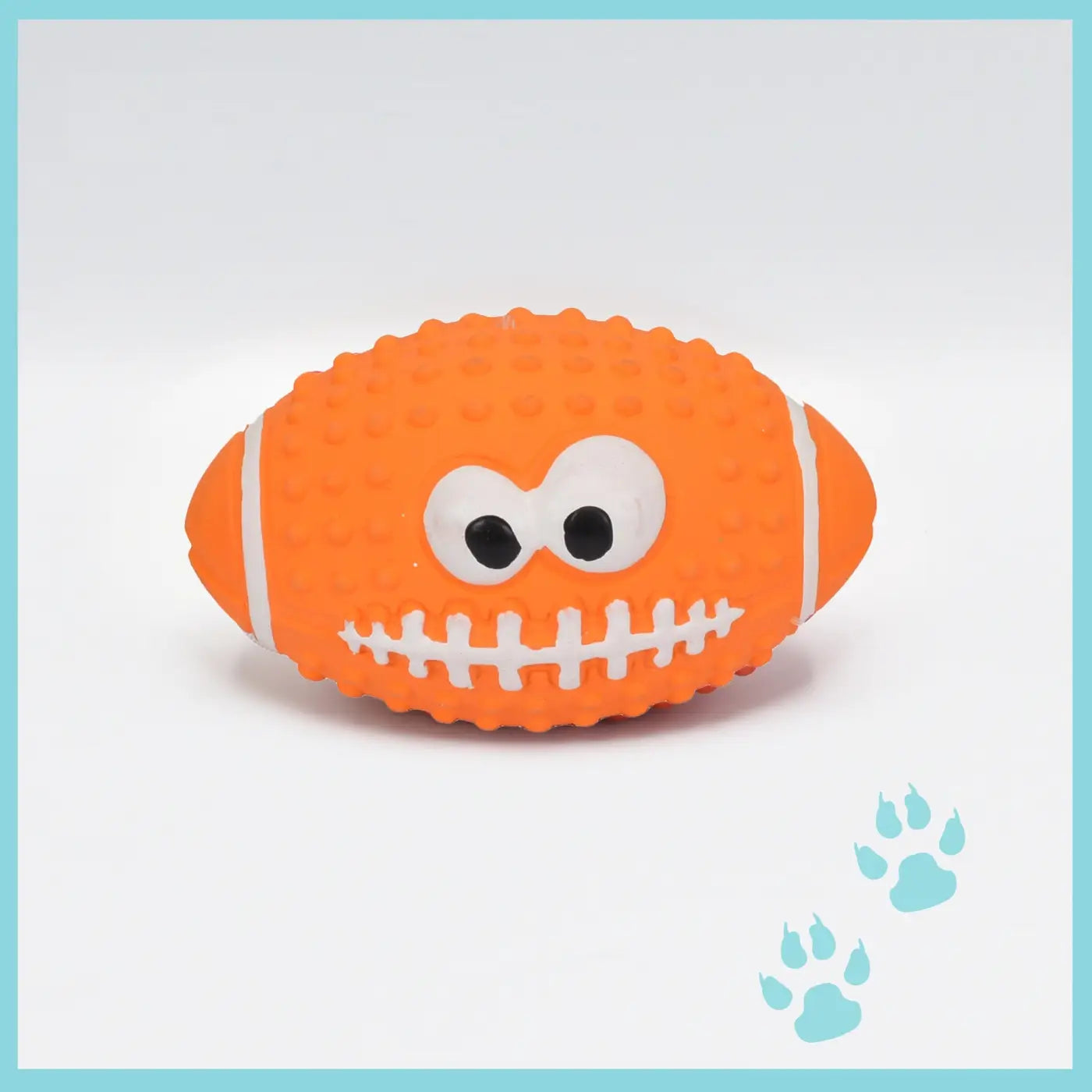 The Ball Depot dog ball: Squeaky Football Dog Ball