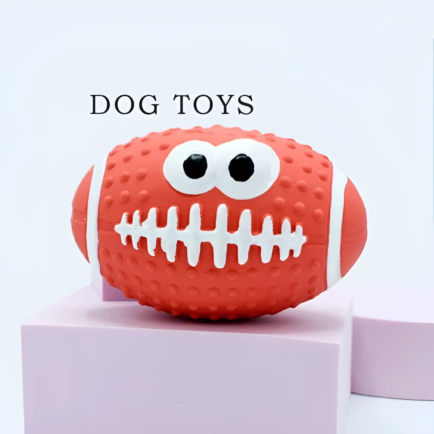 The Ball Depot dog ball: Squeaky Football Dog Ball