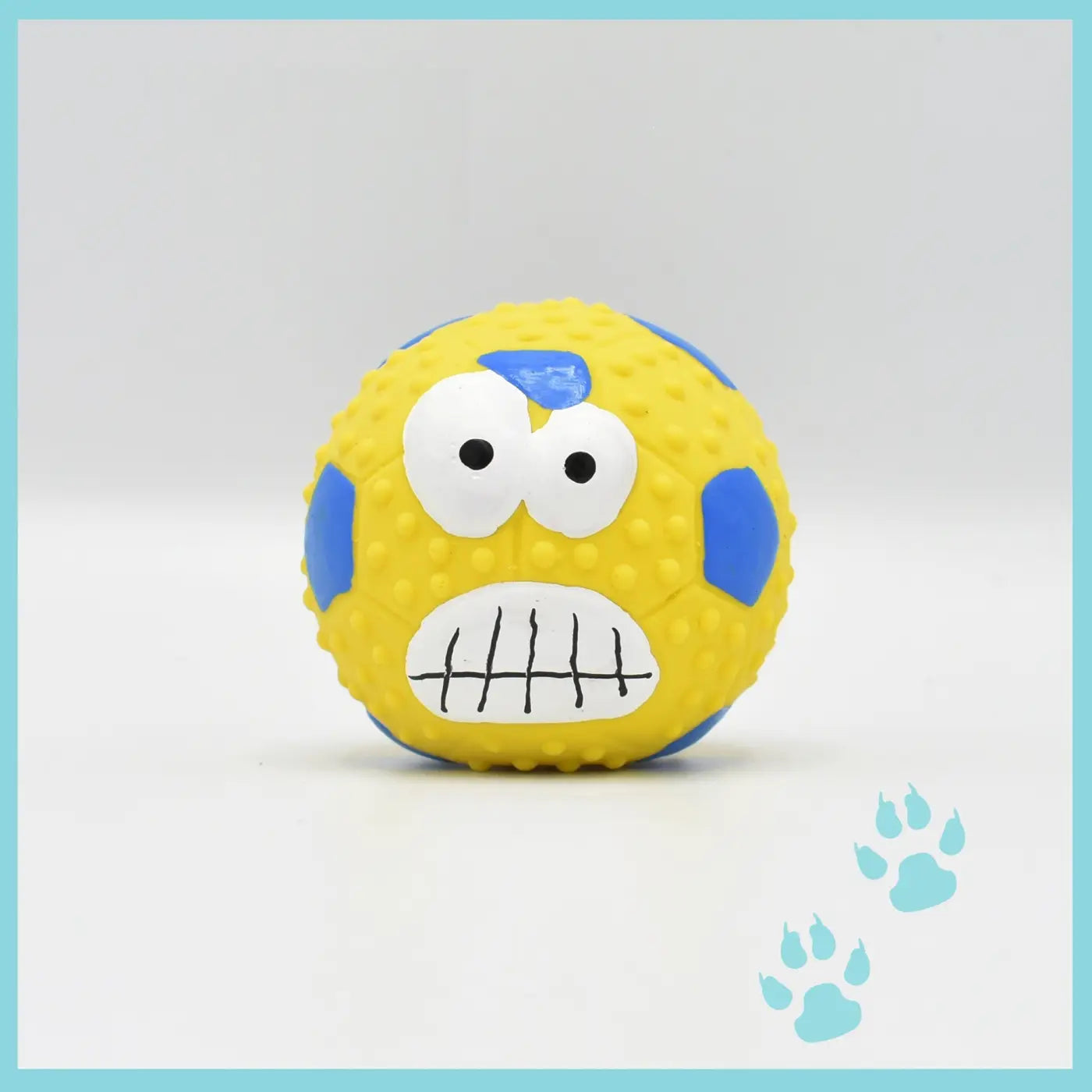 The Ball Depot dog ball: Squeaky Football Dog Ball
