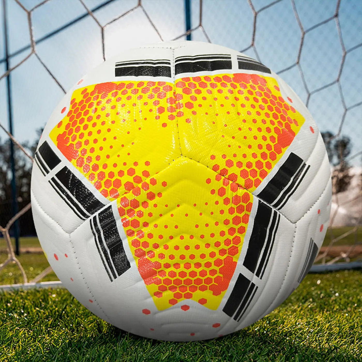 The Ball Depot soccer ball: Standard No. 5 PVC Machine Sewn Soccer Ball