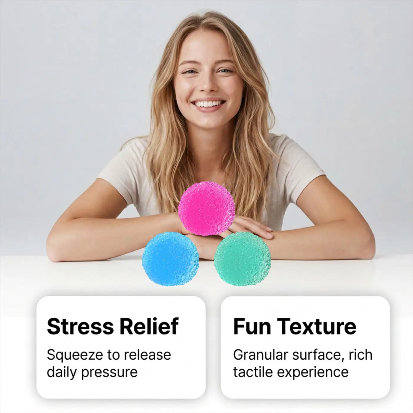 Cashymart stress balls: Stress-relief Popping Ball With Slow Rebound