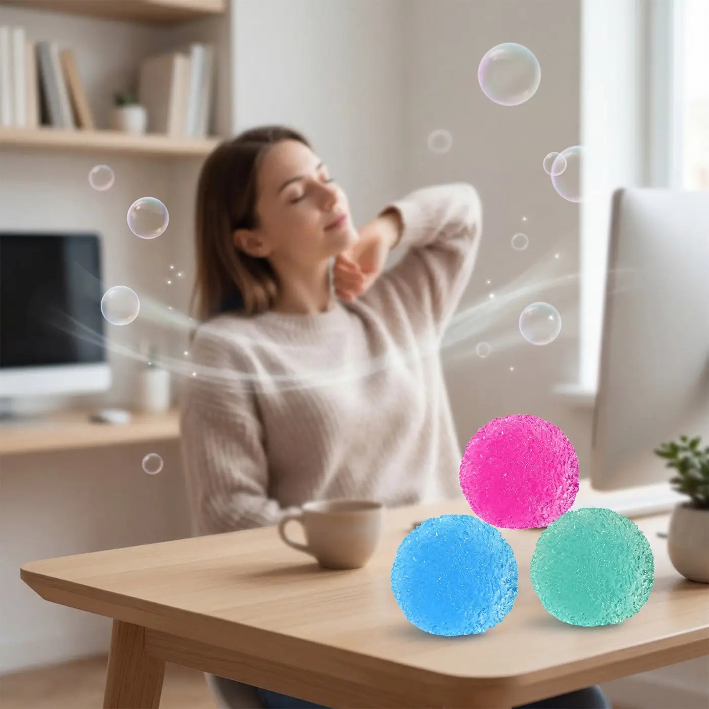 Cashymart stress balls: Stress-relief Popping Ball With Slow Rebound