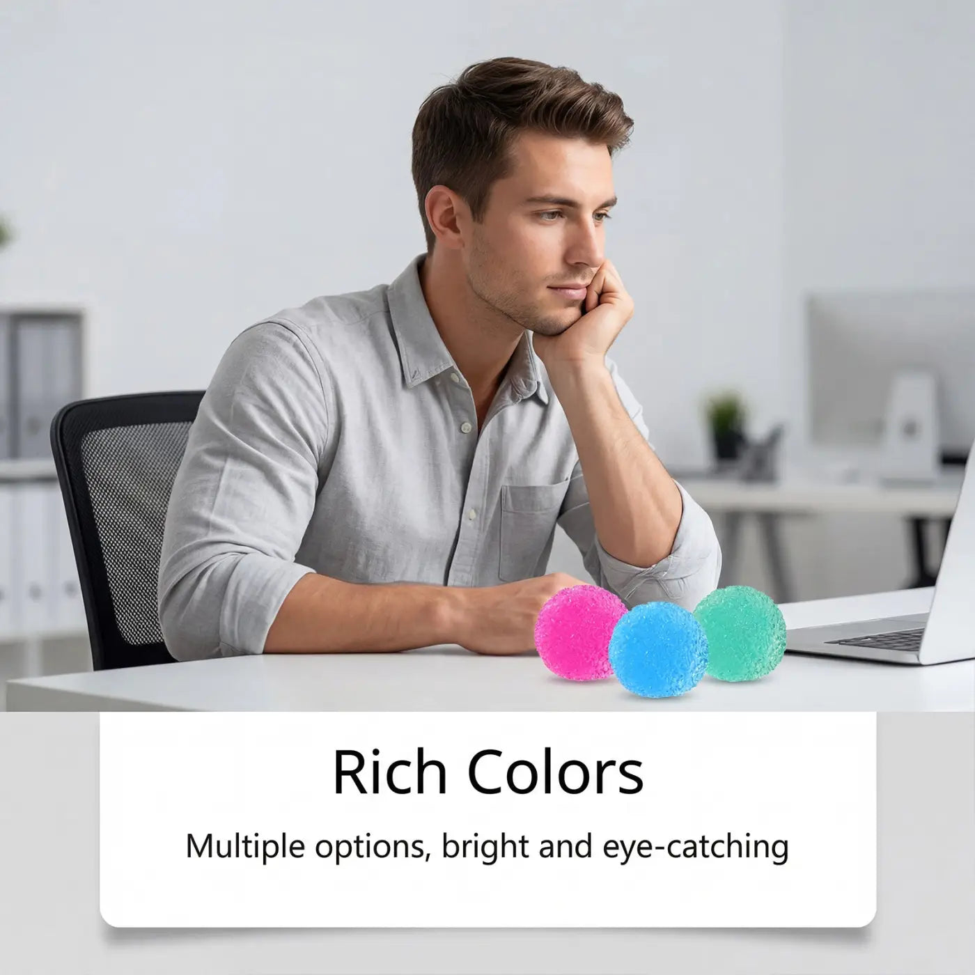 Cashymart stress balls: Stress-relief Popping Ball With Slow Rebound