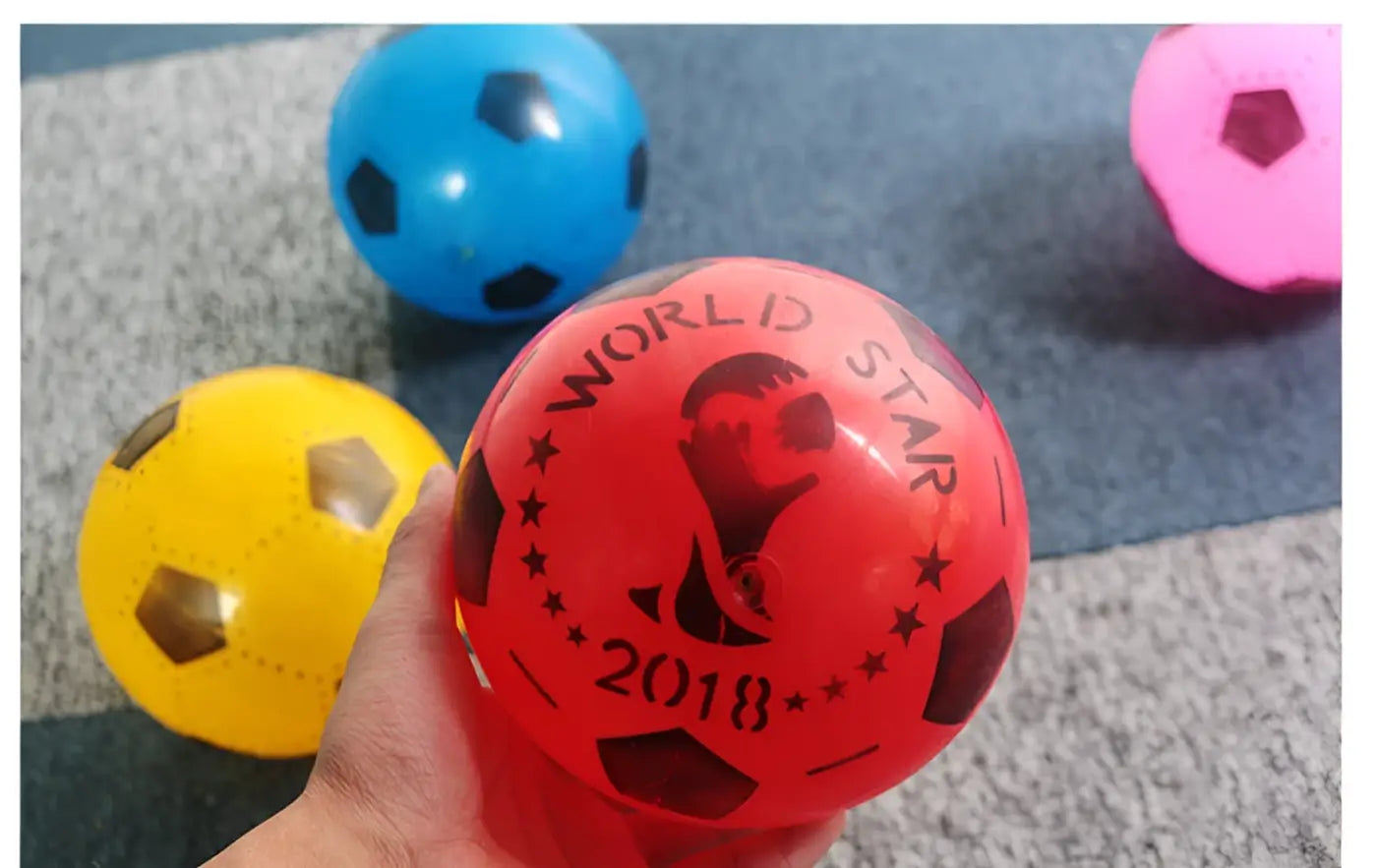 The Ball Depot kids inflatable ball: Stretch Kids Inflatable Soccer Ball