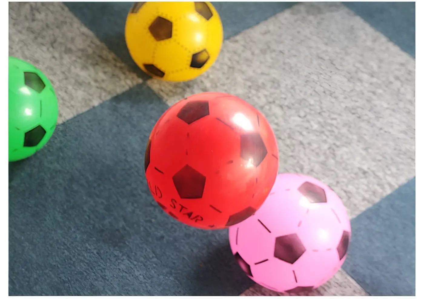 The Ball Depot kids inflatable ball: Stretch Kids Inflatable Soccer Ball