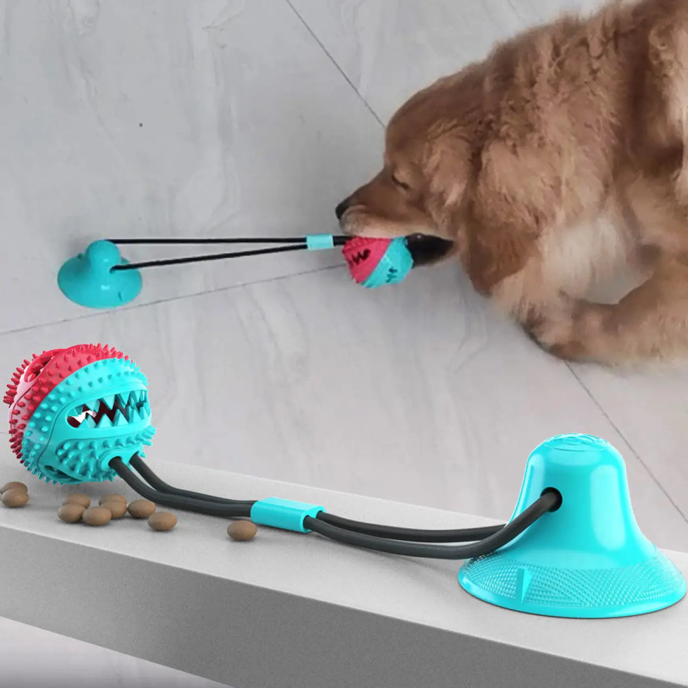 The Ball Depot dog ball: Sucker drawstring ball