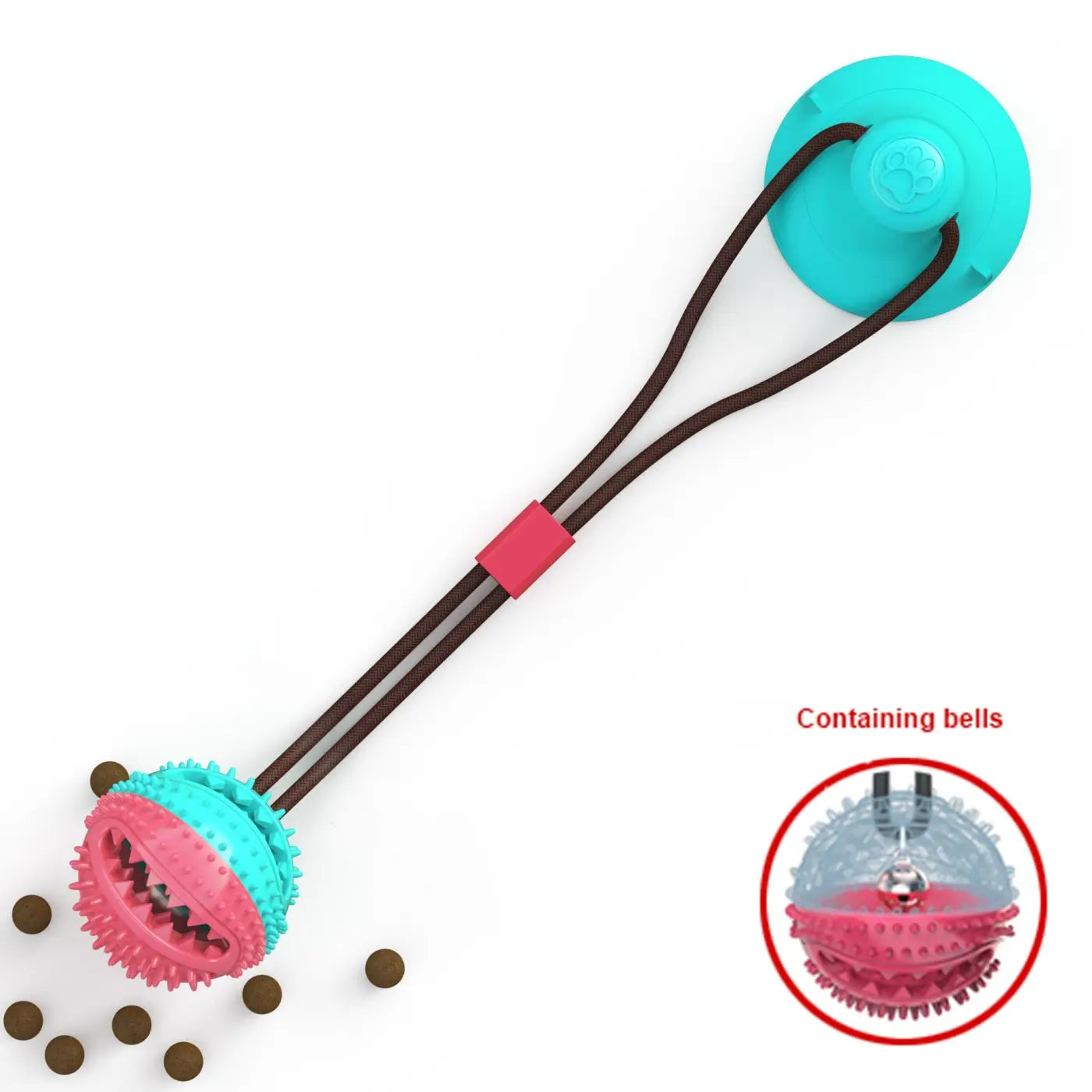 The Ball Depot dog ball: Sucker drawstring ball