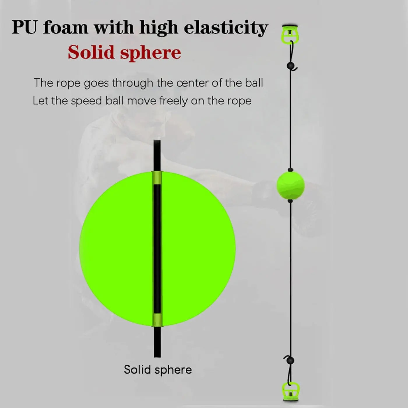 The Ball Depot boxing ball: Suction Cup Suspended Boxing Speed Ball