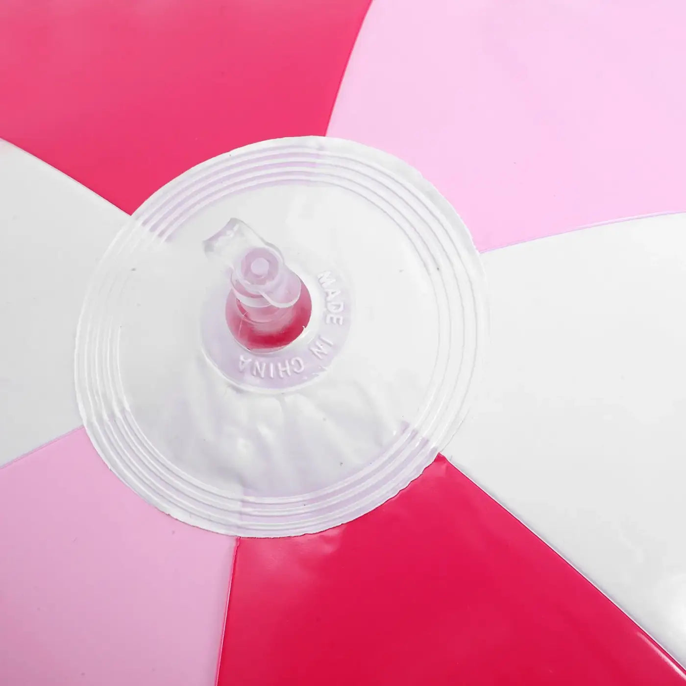 The Ball Depot beach ball: Summer Inflatable Beach Ball — Pink/White