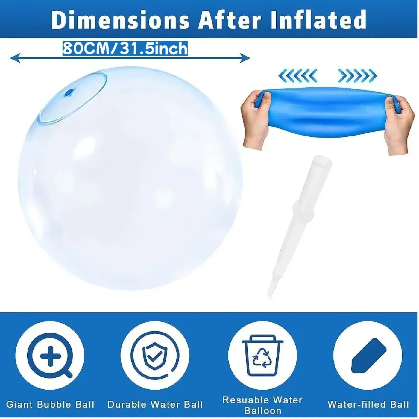 The Ball Depot : Super Magic Inflatable Water Ball