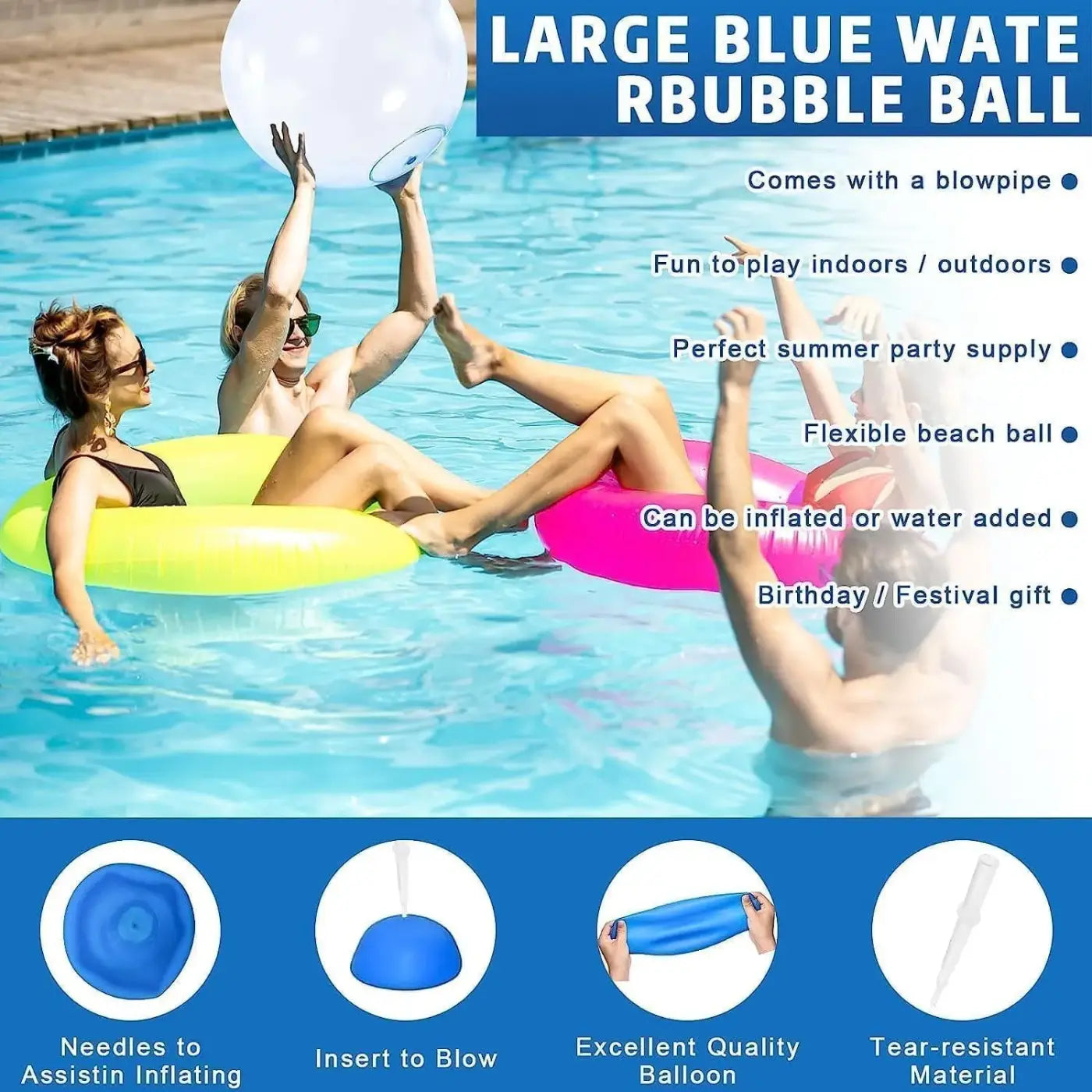 The Ball Depot : Super Magic Inflatable Water Ball