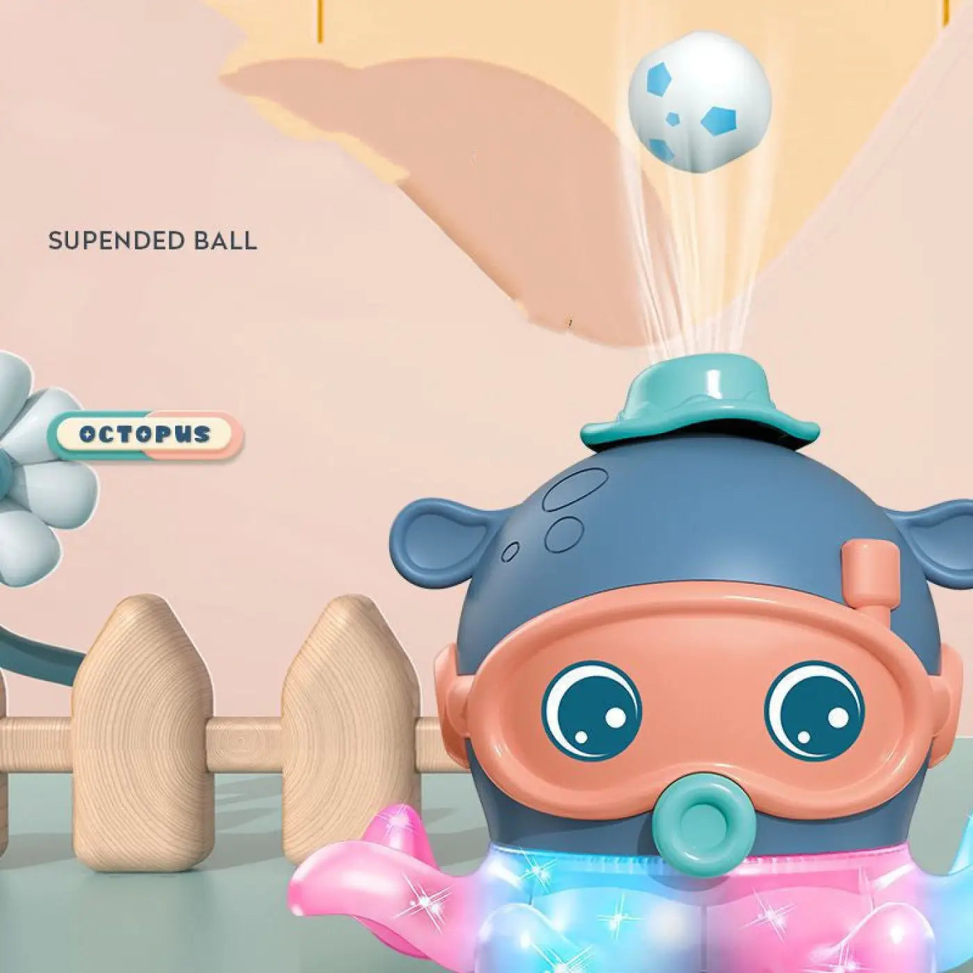 The Ball Depot baby balls: Suspended Octopus Blowing Ball