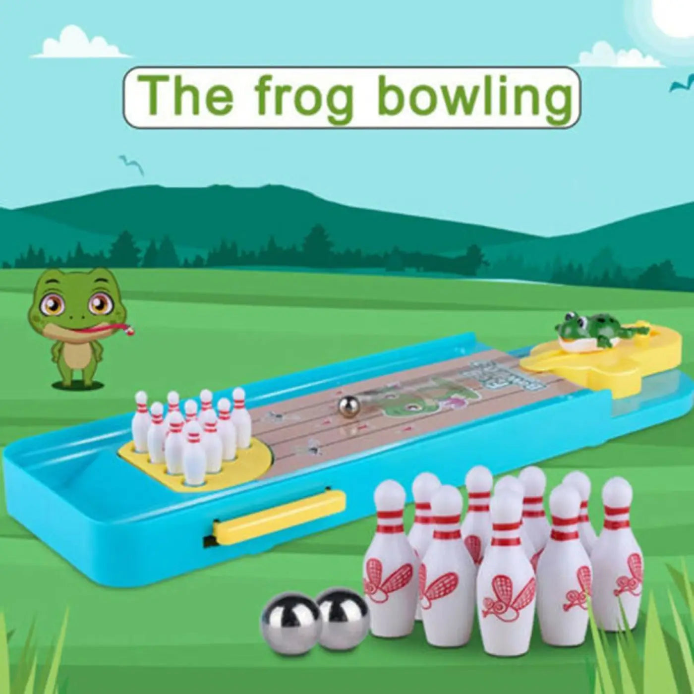 The Ball Depot ball game: Tabletop mini bowling