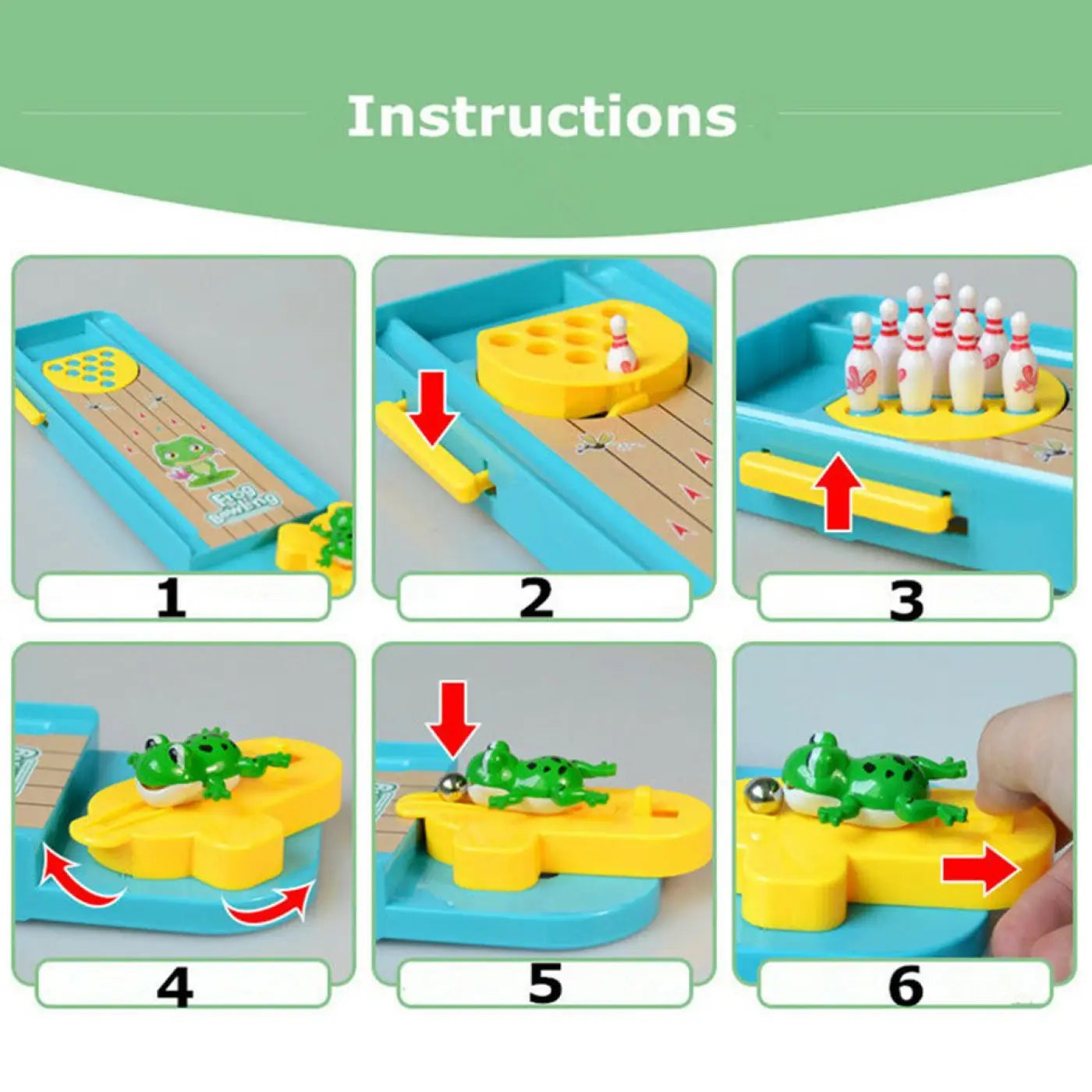 The Ball Depot ball game: Tabletop mini bowling
