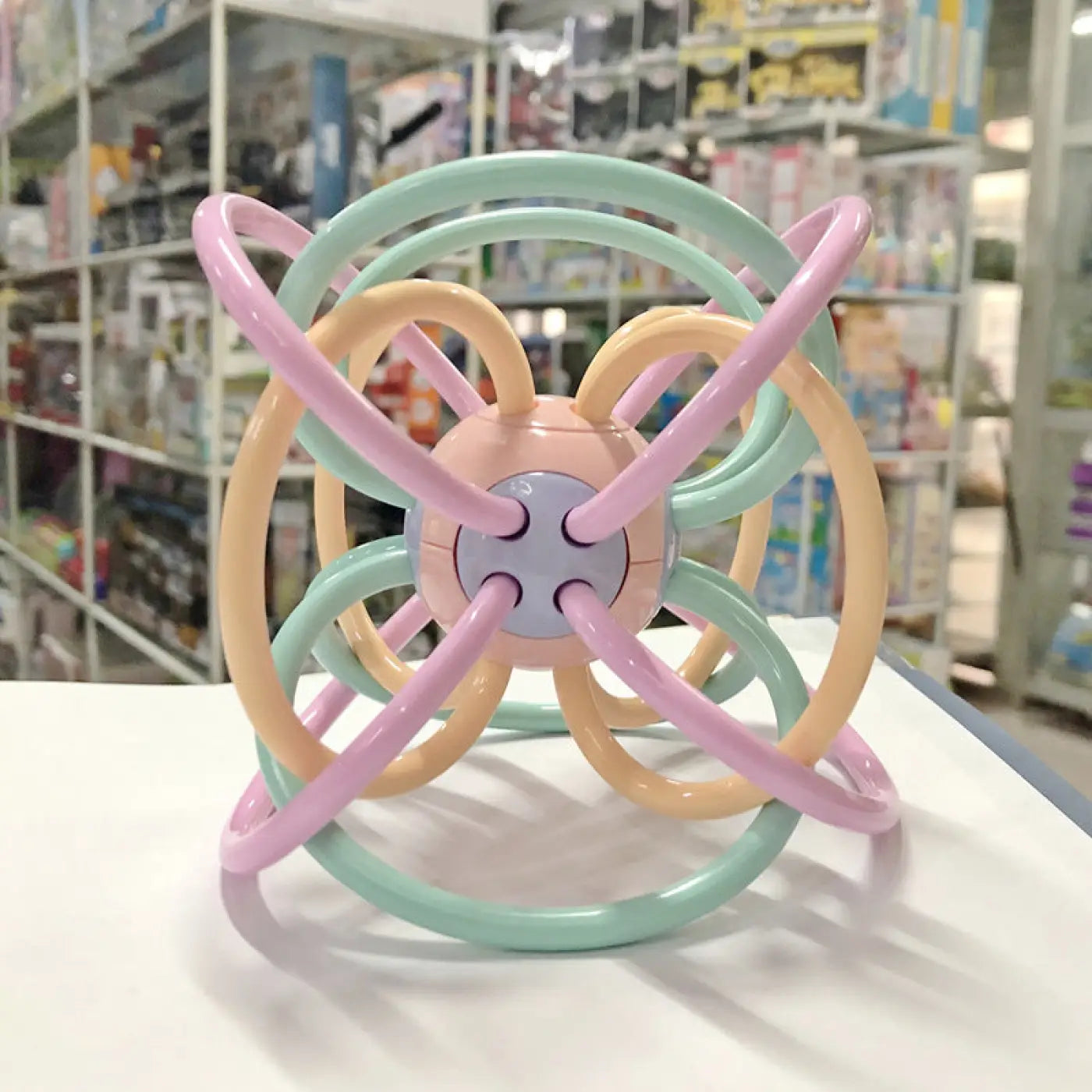 The Ball Depot baby balls: Teether Baby Rattle Hand Catching Ball