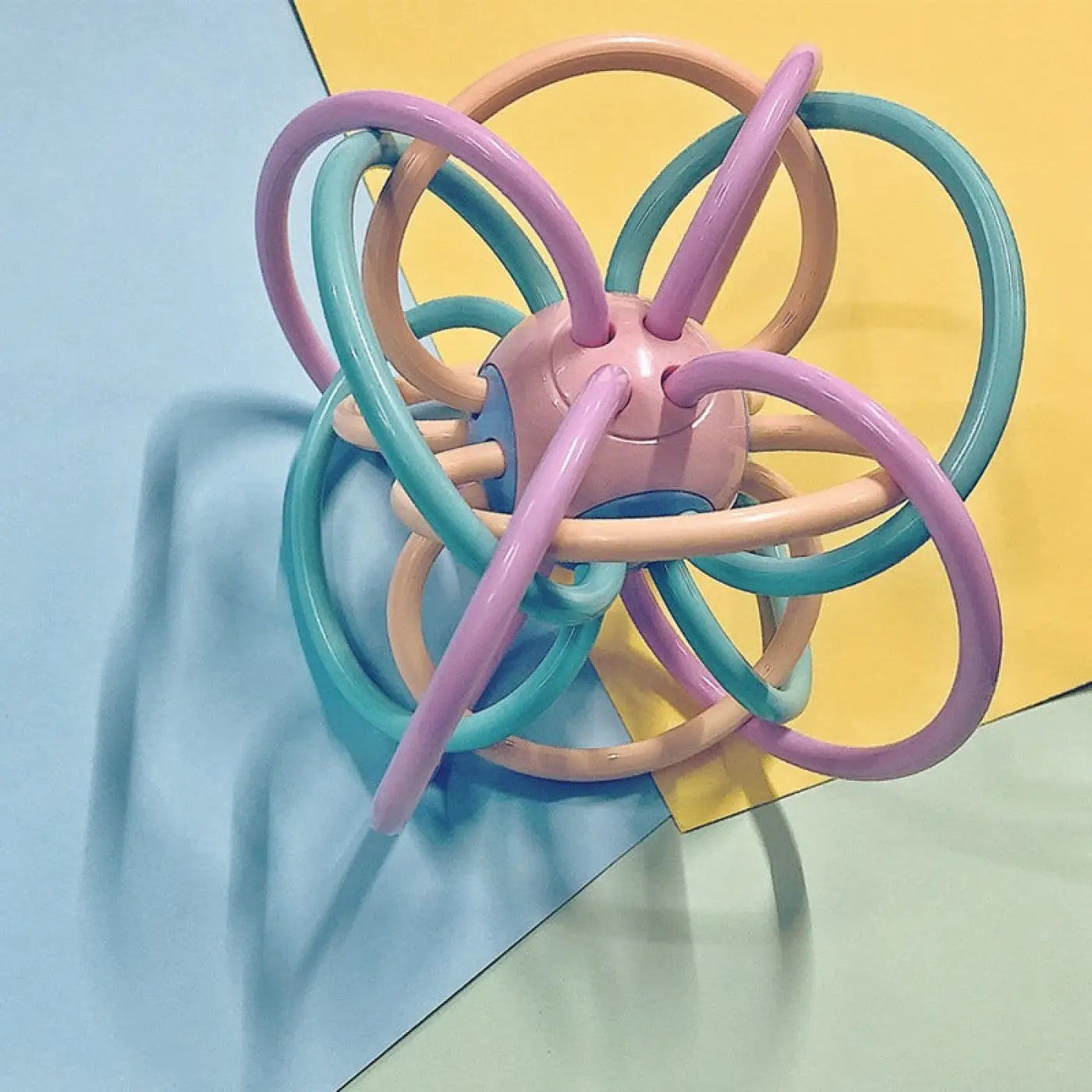 The Ball Depot baby balls: Teether Baby Rattle Hand Catching Ball