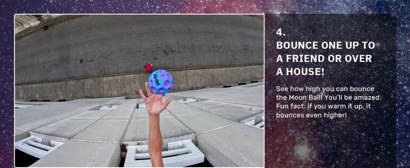 The Ball Depot bouncy balls: The Original Moon Ball-Super Bouncy