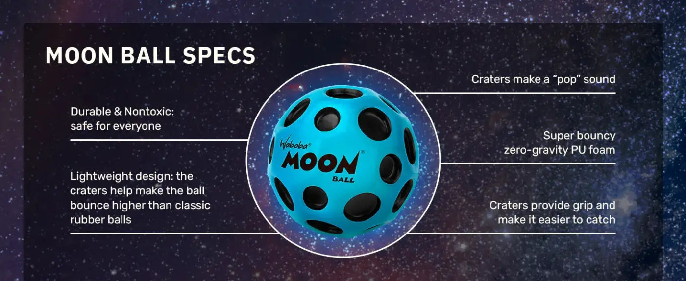 The Ball Depot bouncy balls: The Original Moon Ball-Super Bouncy