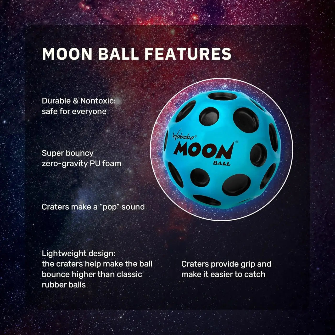 The Ball Depot bouncy balls: The Original Moon Ball-Super Bouncy