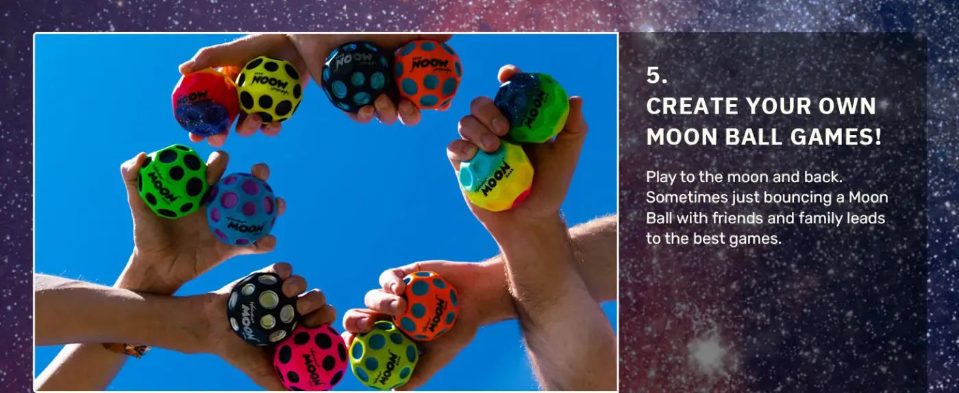 The Ball Depot bouncy balls: The Original Moon Ball-Super Bouncy