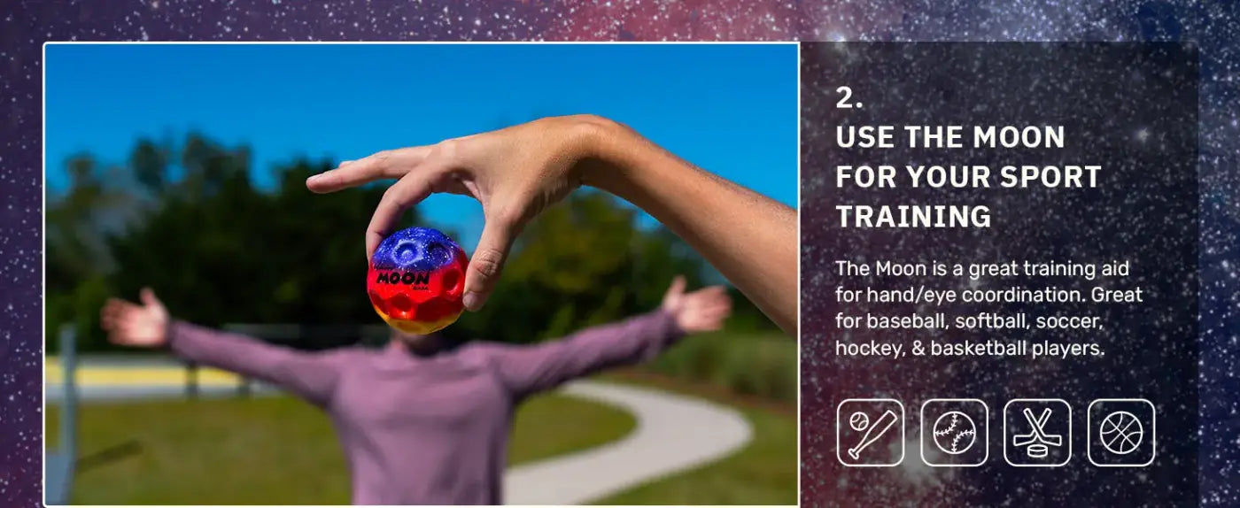 The Ball Depot bouncy balls: The Original Moon Ball-Super Bouncy