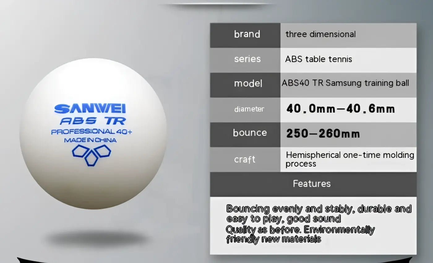 The Ball Depot table tennis: Three-dimensional TR Table Tennis Balls 100 Pcs