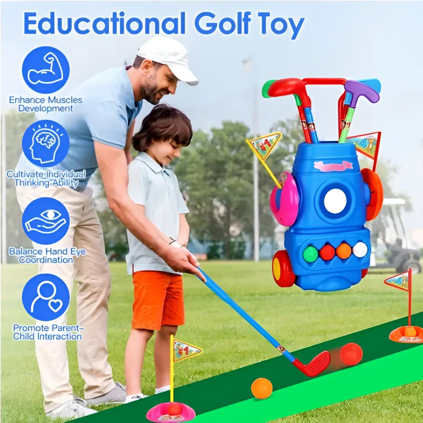 The Ball Depot kids ball golf game: Toddler Golf Set