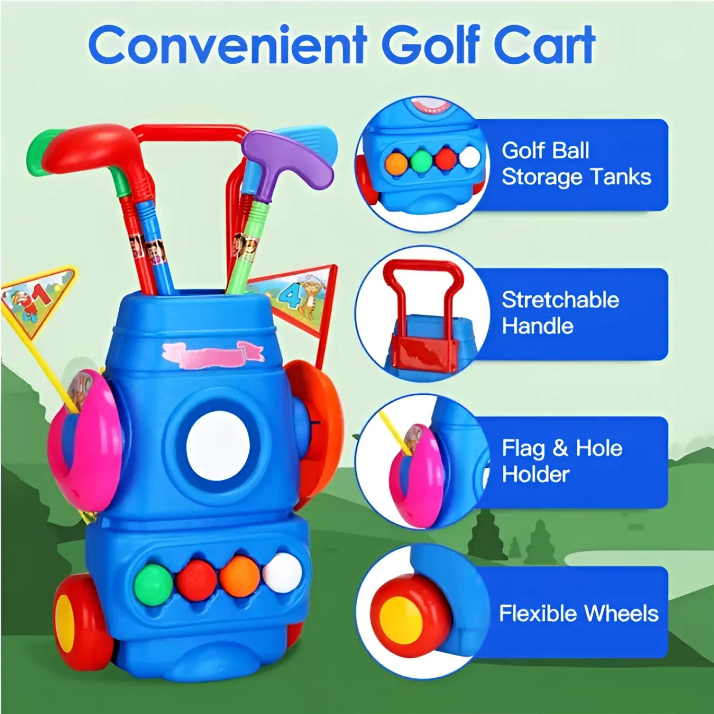 The Ball Depot kids ball golf game: Toddler Golf Set