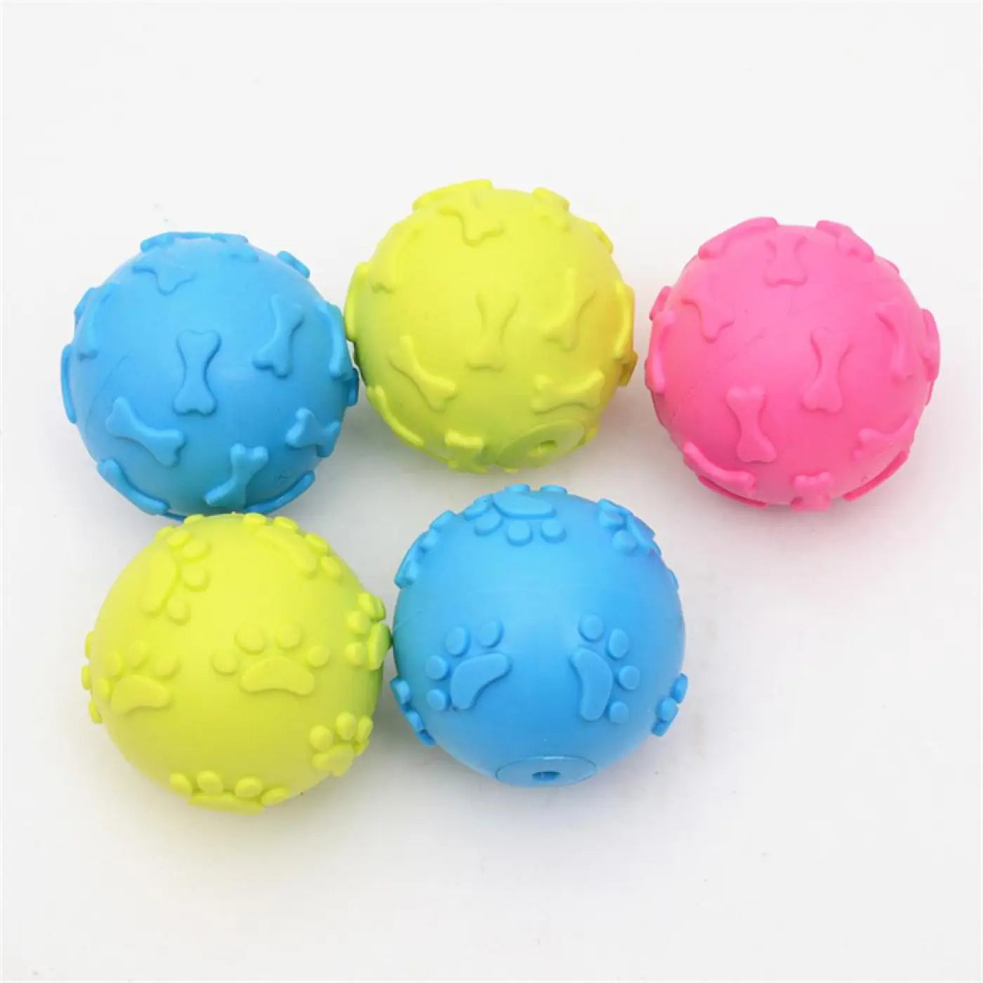 The Ball Depot small pet ball: TPR rubber pet whistle ball